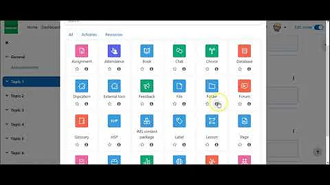 How to Use the Folder Feature in Moodle 4.0