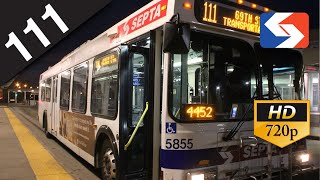 SEPTA Ride: 2004 New Flyer D40LF #5855 on route 111 to 69th Street Transportation Center