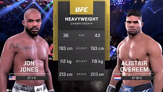 Jon Jones vs Alistair Overeem Full Fight - UFC 5 Fight Night