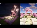 How to build a Outdoor Wedding with fireworks - Minecraft tutorial! [ Girl Builder Pachi ]