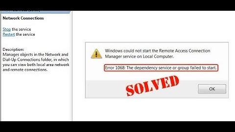 How to Fix Error 1068 on Windows [SOLVED]
