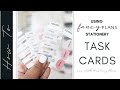 HOW TO SERIES: All About TASK CARDS + How To Use Them