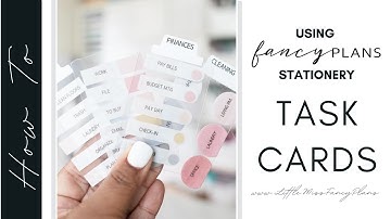 HOW TO SERIES: All About TASK CARDS + How To Use Them