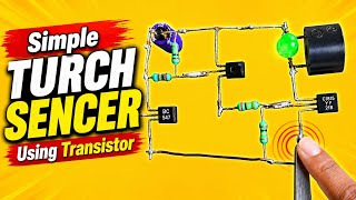 Turch ON /OFF Sensor Using Bc547 Transistor | DIY Electronics Project#viralvideo 