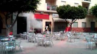 Hamburguesería ardiendo