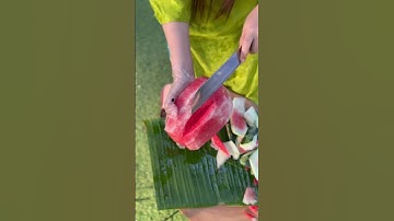 Cắt dưa hấu trái tim dễ như ăn gỏi 😆| Trần Tống Thanh Tâm #asmr #watermelon