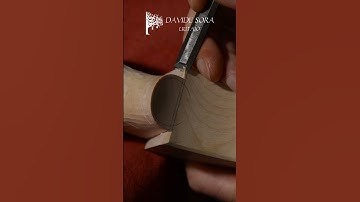 Chamfering the cello scroll - 13 - Jaws - Chisel #shorts
