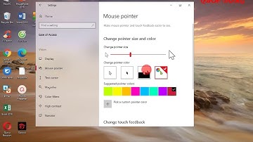 Thay đổi màu sắc và kích thước con trỏ chuột cho win 7.10