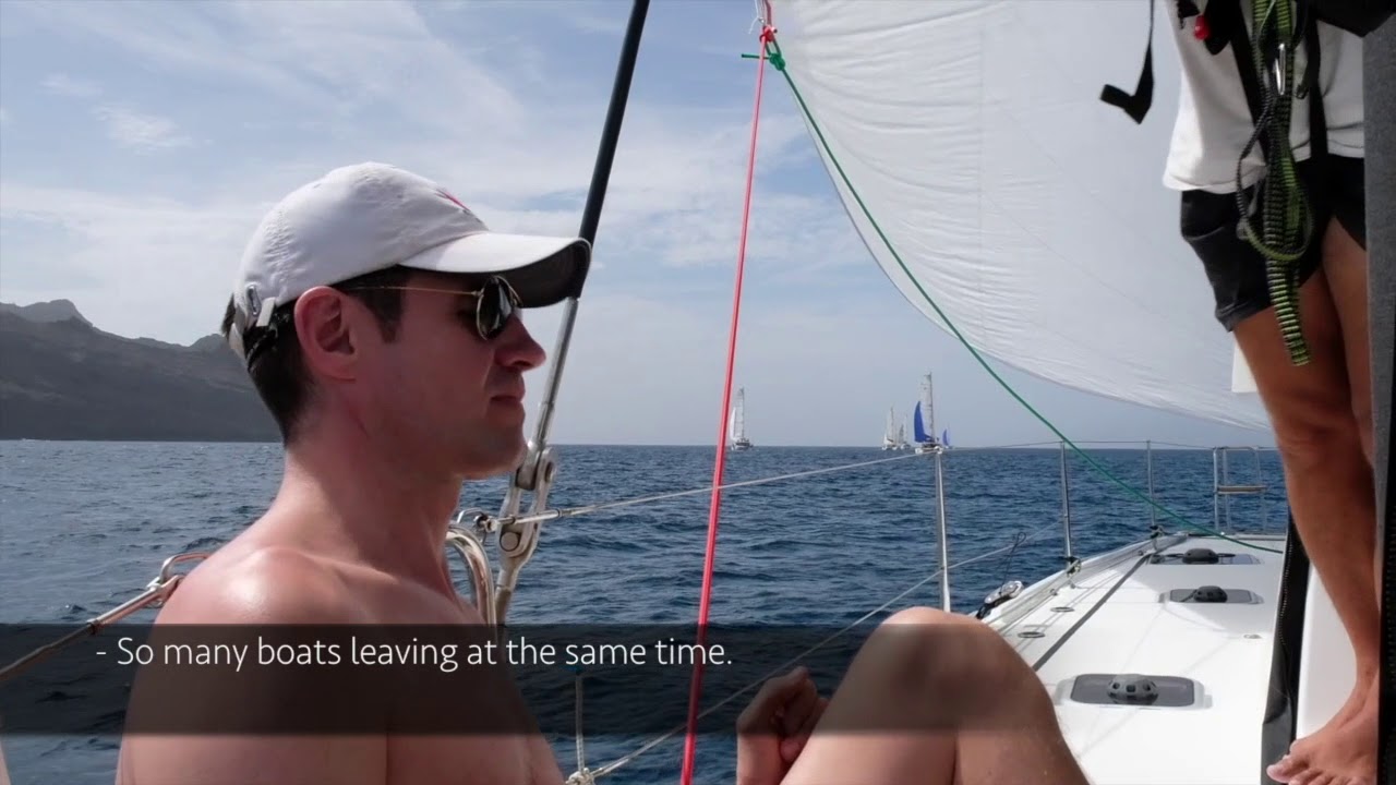 Views of the ARC+ departure from Mindelo by Voyaging Vega