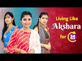 24 hours living like akshara challenge  indian tv serials  diy queen