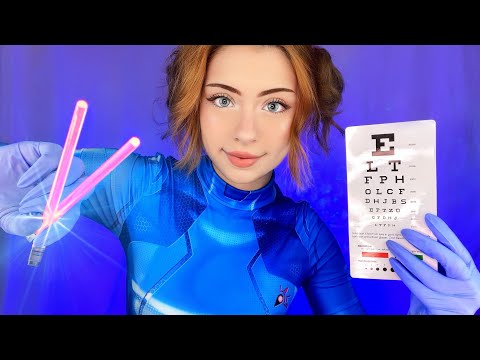 ASMR ALIEN FULL BODY EXAM DETAILED Medical Roleplay 👽 Cranial Nerve Orbital Eye Sci-Fi Examination