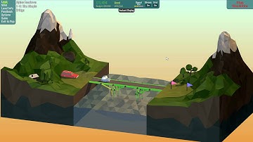 Poly Bridge Alpine Meadows 1-3 12m Simple Bridge