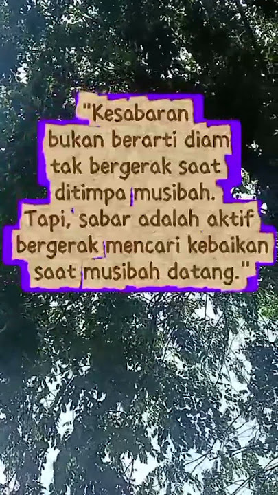 SABAR-SUBUR #shorst #motivasidiri