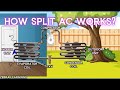 Split AC Working Principle | Animation | #hvac #hvacsystem #hvacmaintenance #hvactraining