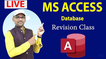LIVE CLASS-Database Using MS ACCESS | Table, Query, Form, Report in Hindi