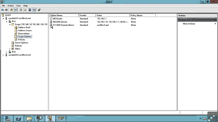 Creating DHCP Scopes And Configuring DHCP Services