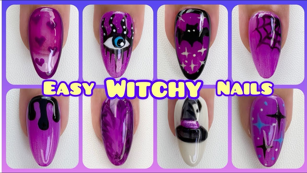 Простой урок по дизайну ногтей на Хэллоуин для начинающих. Часть 3