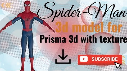 Spider-Man 3D model for Prisma 3D with bone. #prisma3d #mixamo