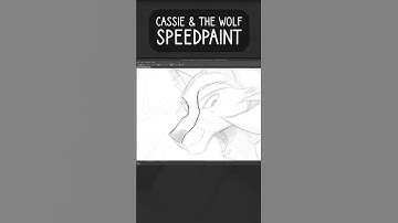 CASSIE & THE WOLF Teaser Thumbnail Art Mini Speedpaint #art #indieanimation #artist #cartoon