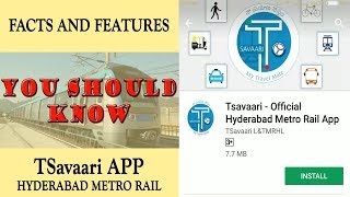 TSAVAARI Official App - Hyderabad Metro Rail - Use and Features screenshot 5