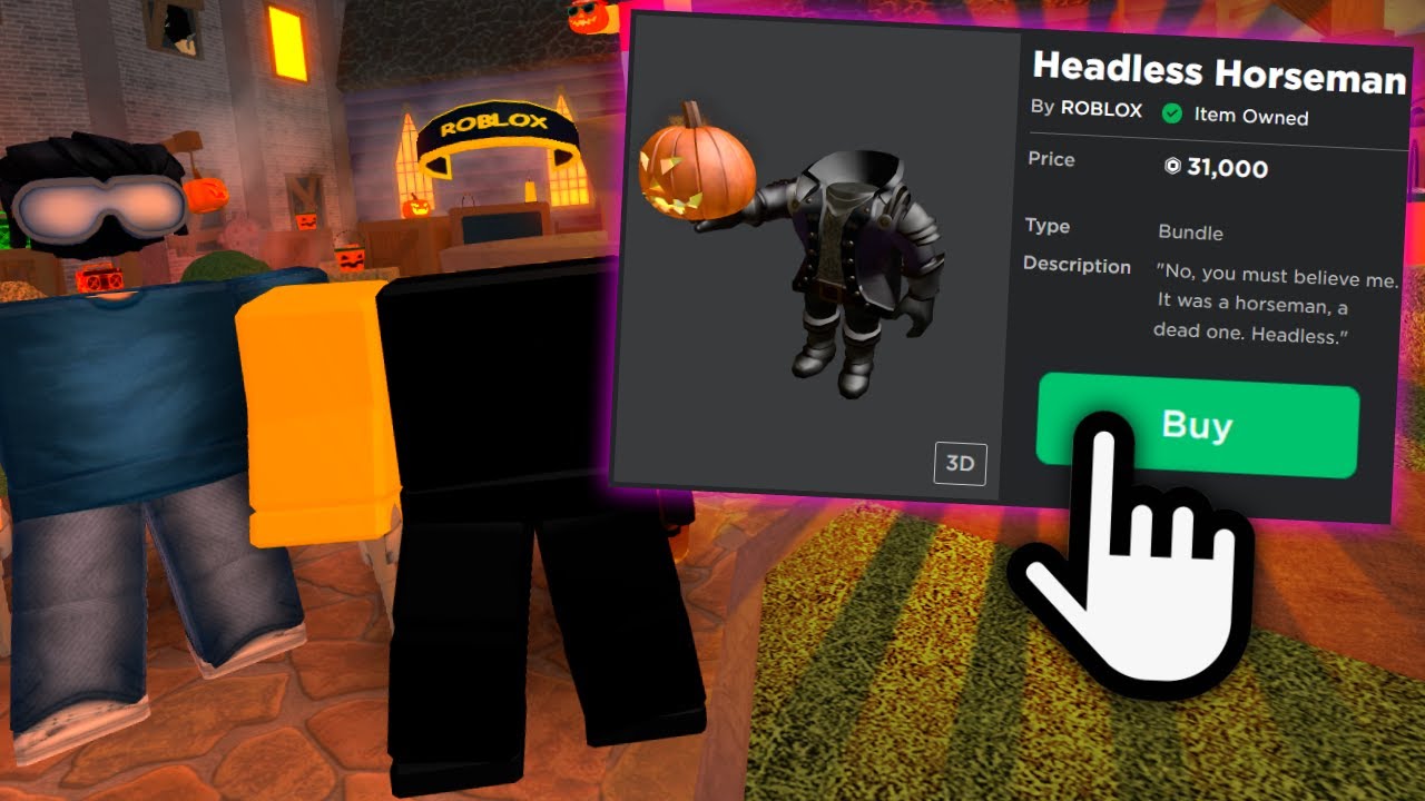 How much is the Headless Horseman bundle on Roblox? Pricing
