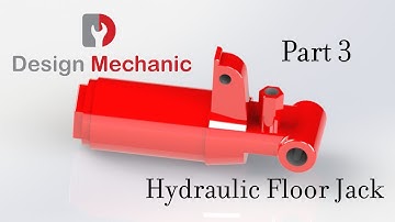 #51 Solidworks Tutorial | Hydraulic Floor Jack | Part Modelling | Part 3 | Design Mechanic