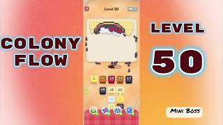 Colony Flow Level 50 Walkthrough 🐜 | Ant Colony Puzzle Gameplay | Mini Boss