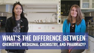 What's the difference between Chemistry, Medicinal Chemistry, and Pharmacy?