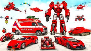 ambulance Robot Car Transform Game _ Trò Chơi Xe Cứu Thương Robot Biến Hình _ android gameplay