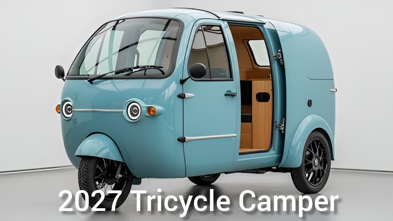 2027 Tricycle Camper Interior Tour | Compact Luxury on 3 Wheels - YouTube