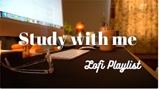 STUDY WITH ME / 1 Hour Lofi Playlist / Silent Timer