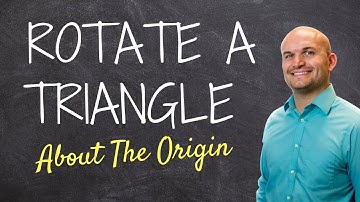 Learn how to rotate a triangle 90 degrees clockwise about the origin