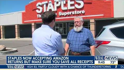 Staples now to accept Amazon returns