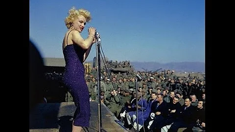 Rare Footage Of Marilyn Monroe Entertaining The Tr...