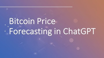 Bitcoin price forecasting in ChatGPT (ARIMA & ETS)