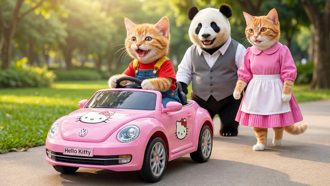 🐱♻️ From Kindness to Reward: Mama Cat & Kitten Return Panda's