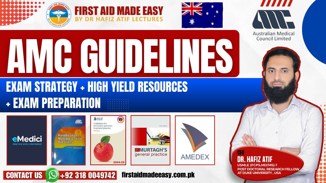 AMC Latest Guidelines | Exam Strategy + Resources |pass on 1st Attempt with Dr Hafiz Atif tips |FAME