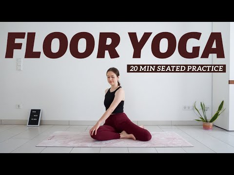 20 Min Seated Yoga Without Mat Full Body Stretch 