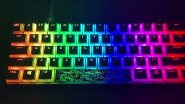Hyper x alloy origins 60 keyboard How to change the RGB modes