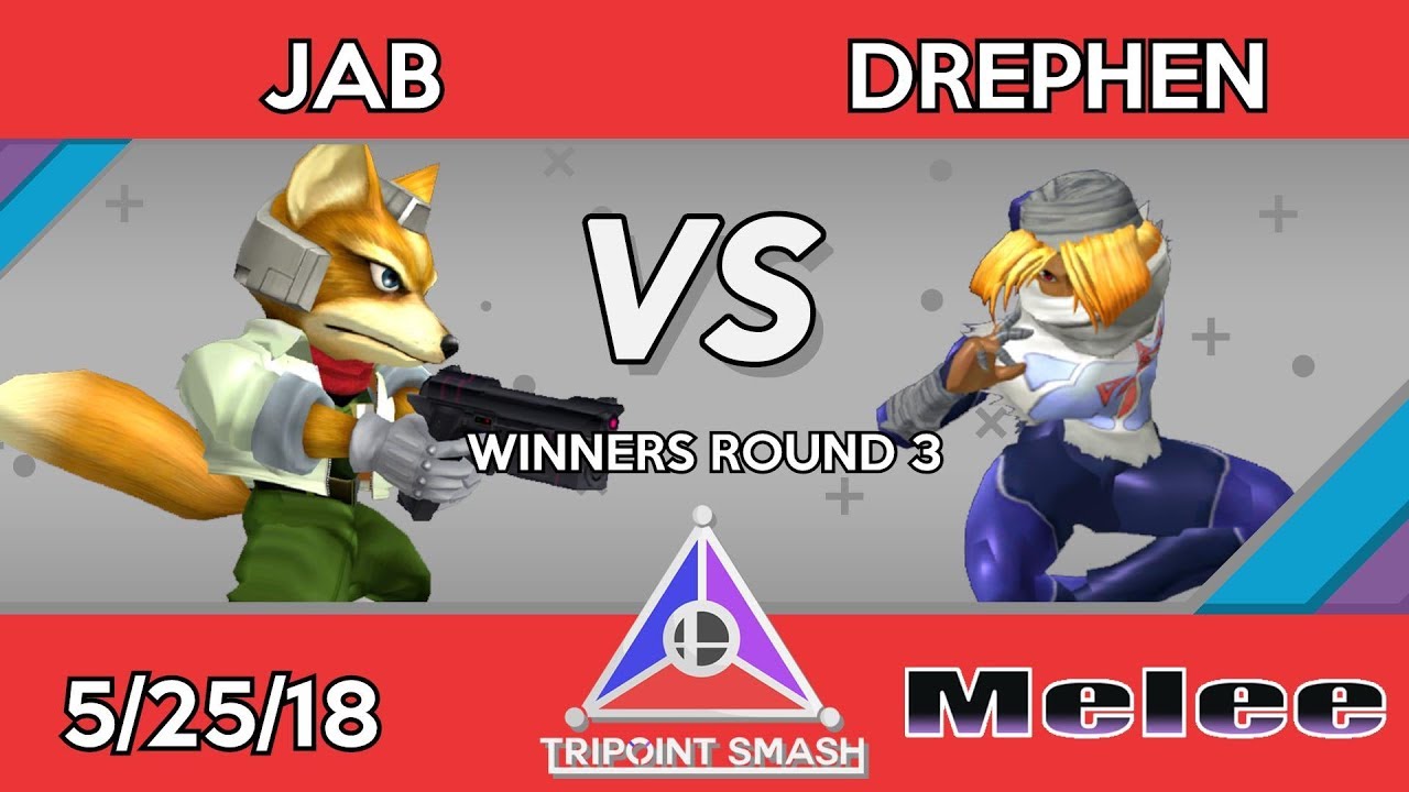 Drephen (Sheik) vs JAB (Fox) - Tripoint Smash 13 Winner's Round 3 - YouTube