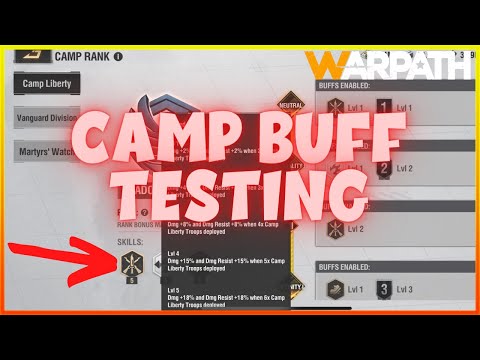 Camp Buff Testing [are camp buffs BROKEN?] Warpath