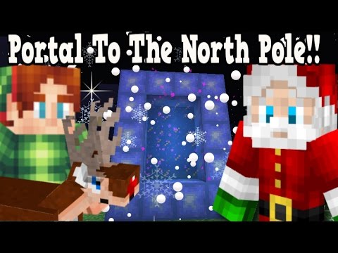 Minecraft How To Make A Portal To Santa Claus - North Pole Dimension Showcase!!!