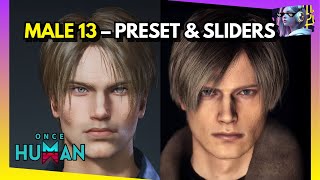 The ULTIMATE Leon S. Kennedy Preset | Once Human Male Character Creation, Customization Sliders The ULTIMATE Leon S. Kennedy Preset | Once Human Male Character Creation, Customization Sliders