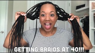 Knotless Box Braids | Braids For The First Time At 40!!