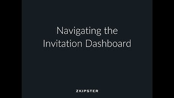 Online Invitation Management: Navigating The Invitations Dashboard | zkipster Tutorial