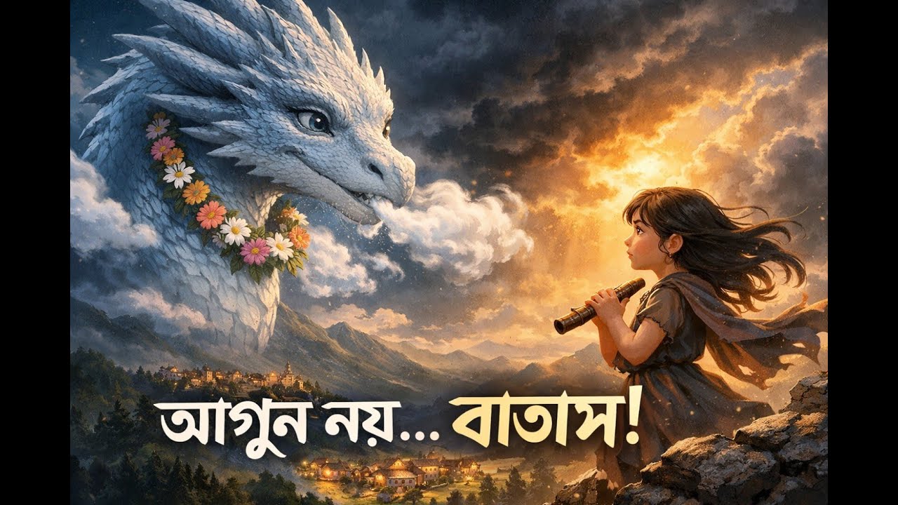 যে ড্রাগন আগুন ছোঁড়েনা 😲 | ড্রাগন আর ভাঙা বাঁশি | বাংলা রূপকথা