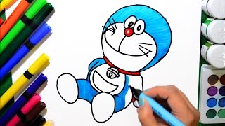 Draw and Color Doraemon Coloring Page and Learn to Color screenshot 3