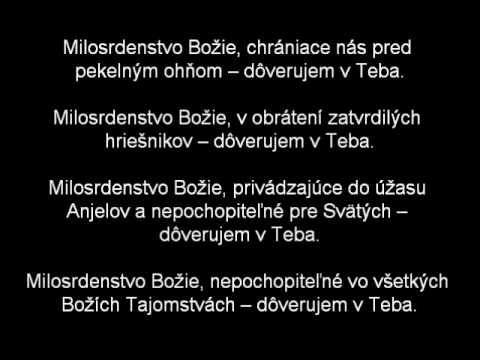 Litánie k božiemu milosrdenstvu