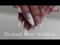 Hochzeitsnägel white wedding french & design   nothing but nails
