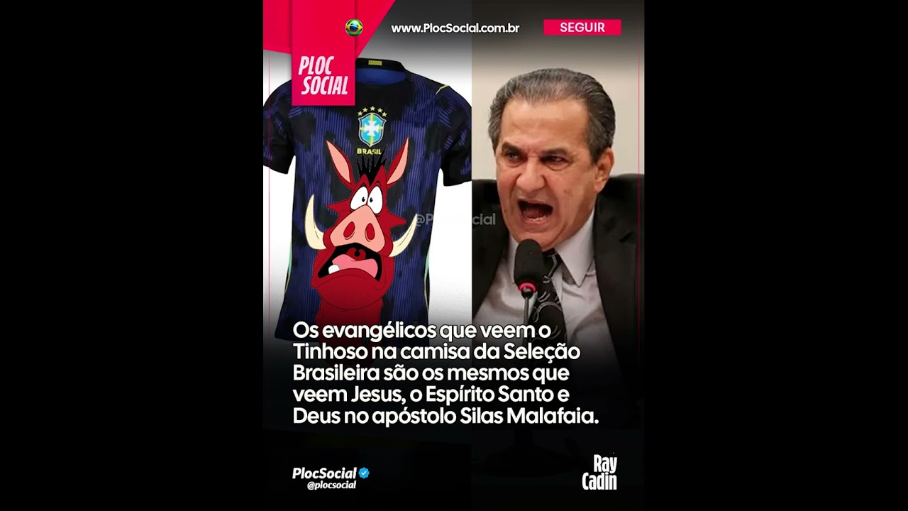 Crentes que veem o diabo na camisa da Seleção brasileira, são os mesmo que ve Deus em Silas Malafaia